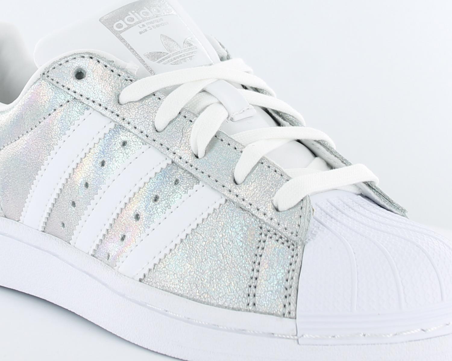 adidas superstar blanc et argent femme adidas superstar blanc et argent femme