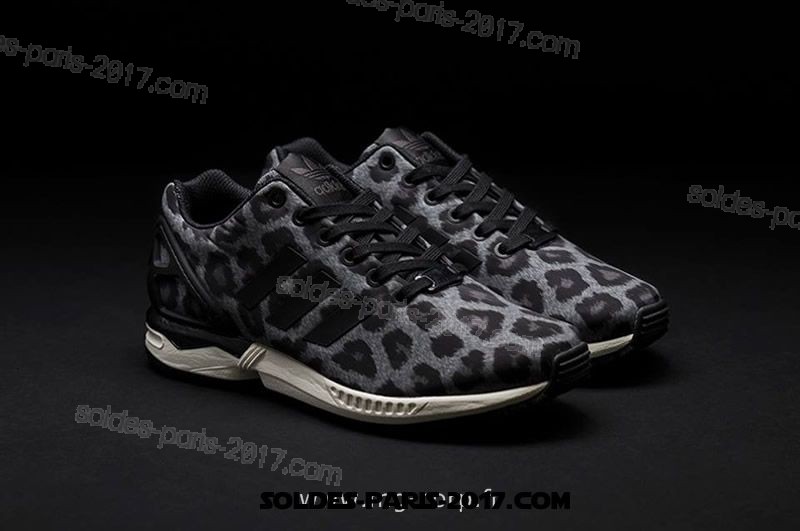 zx flux leopard gris