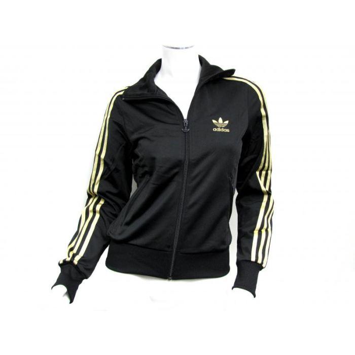 adidas noir et or femme